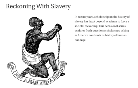 Chronicle of Higher Ed Reckoning with Slavery